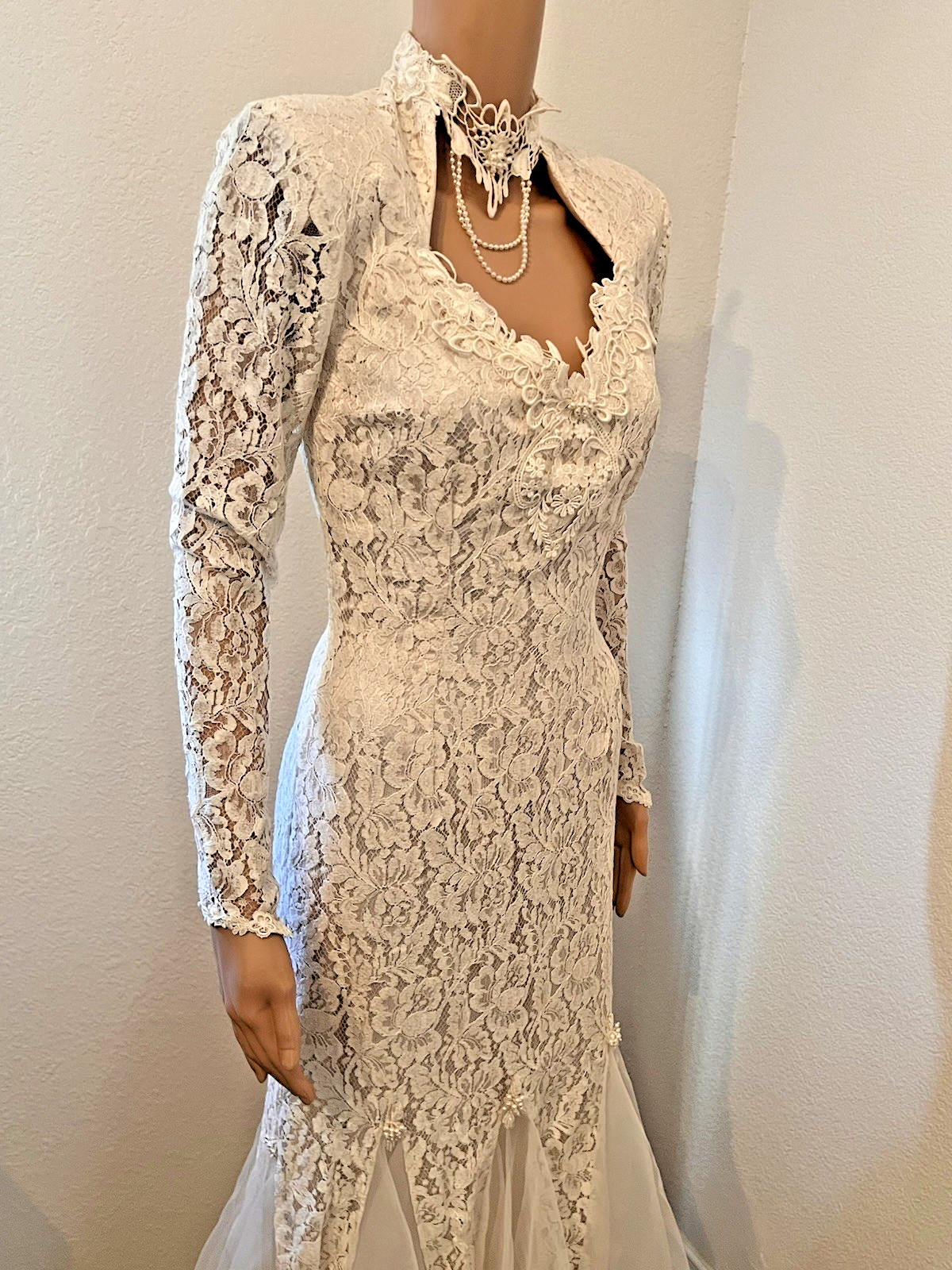 Gorgeous VTG 80s Susan Lane’s Country Elegance Cottagecore Lace Wedding Dress 6