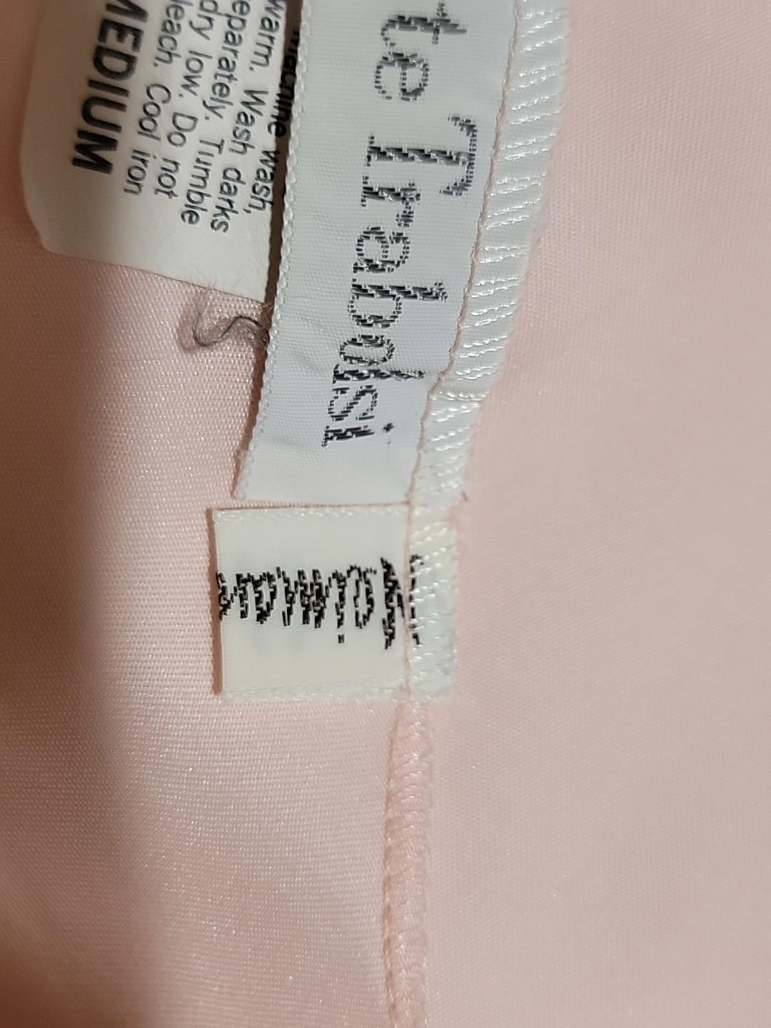 Vintage Georgette Trabolsi Neiman Marcus Pink M Belted Night gown FABULOUS #C