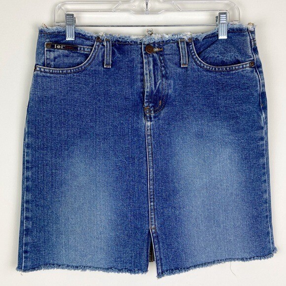 l.e.i. Y2K Denim Jean Mini Skirt
