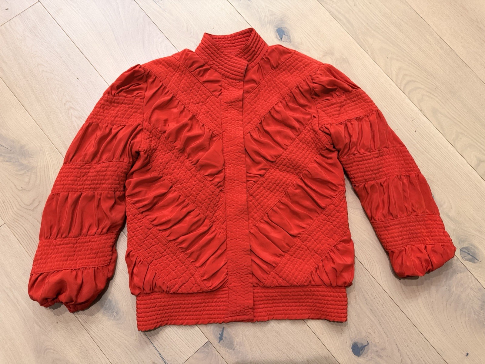 Vintage Womens Red Marguerite Rubel Coat Jacket Medium
