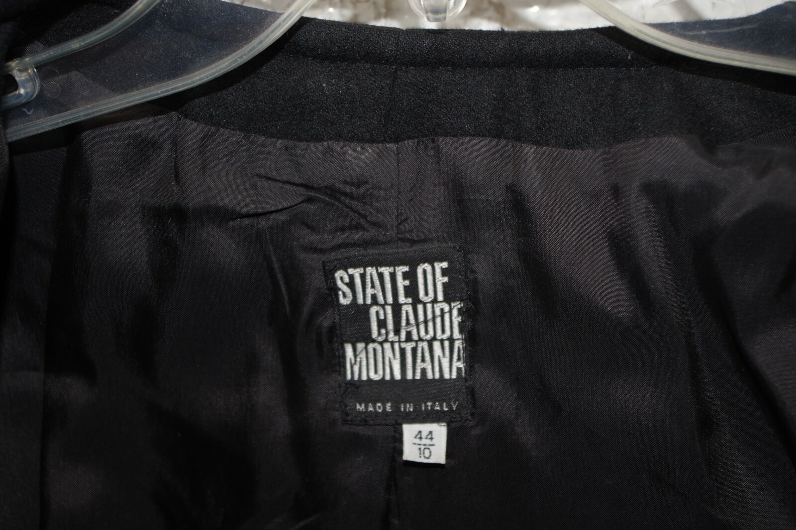 C18 Vintage State of Claude Montana Women’s Blazer Jacket 44/10 Italy 100% Wool