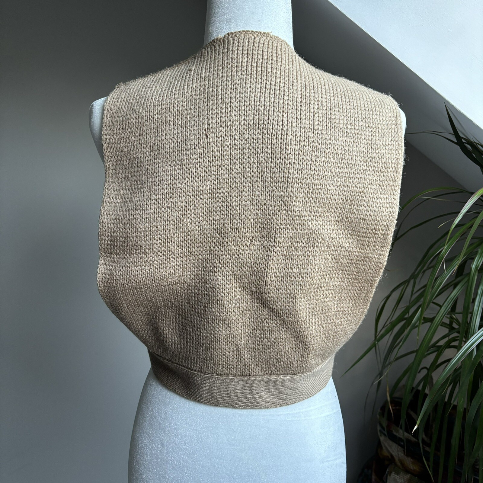 Vintage Wool Knit Vest Alberic Beldoch Popper Woodmere Mills