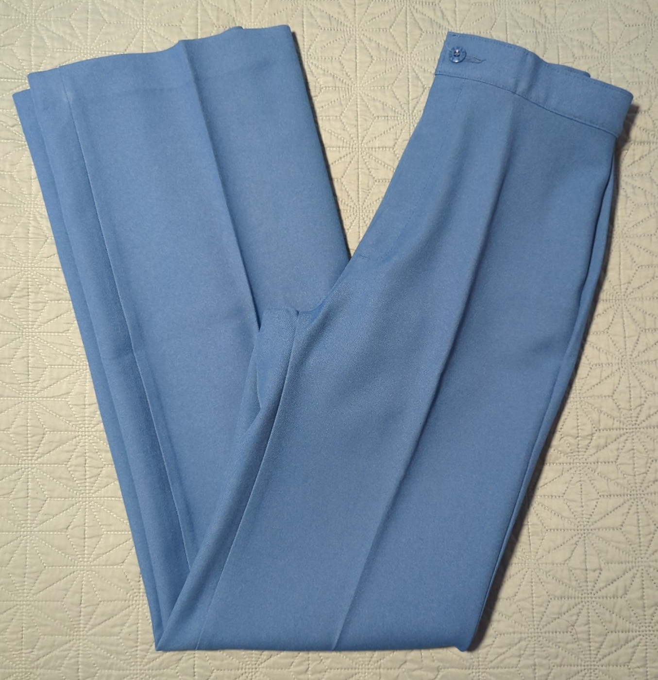 Vtg Levi’s Women’s 70’s Bend Over Slacks Sz 8 Blue Polyester Today Sz 0/2 Retro
