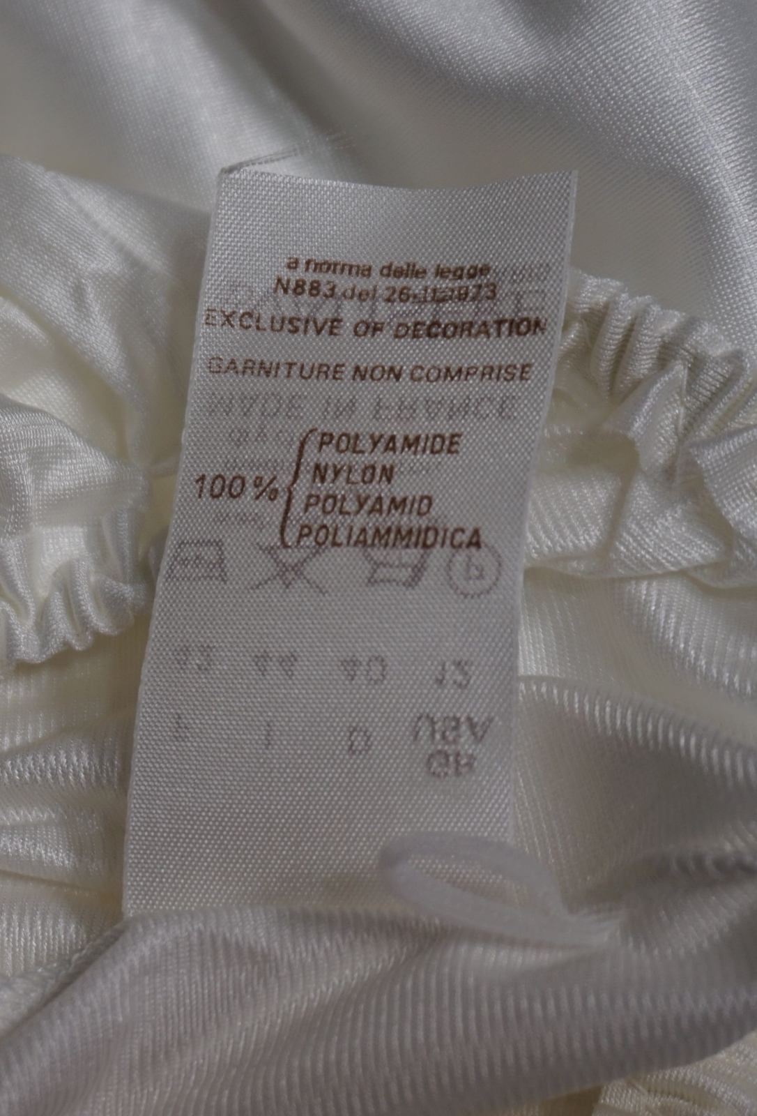 True Vintage Valisere Lingerie Paris Womens Underskirt Underwear Blanc Size 40