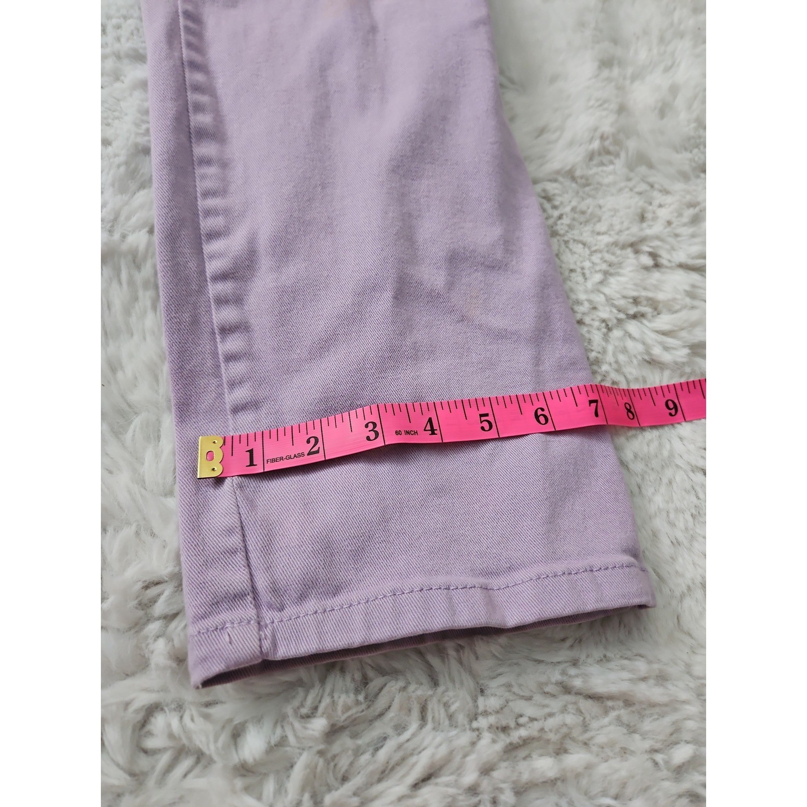 Gloria Vanderbilt Amanda Classic Tapered Jeans Lavender Purple Petite Size 12P