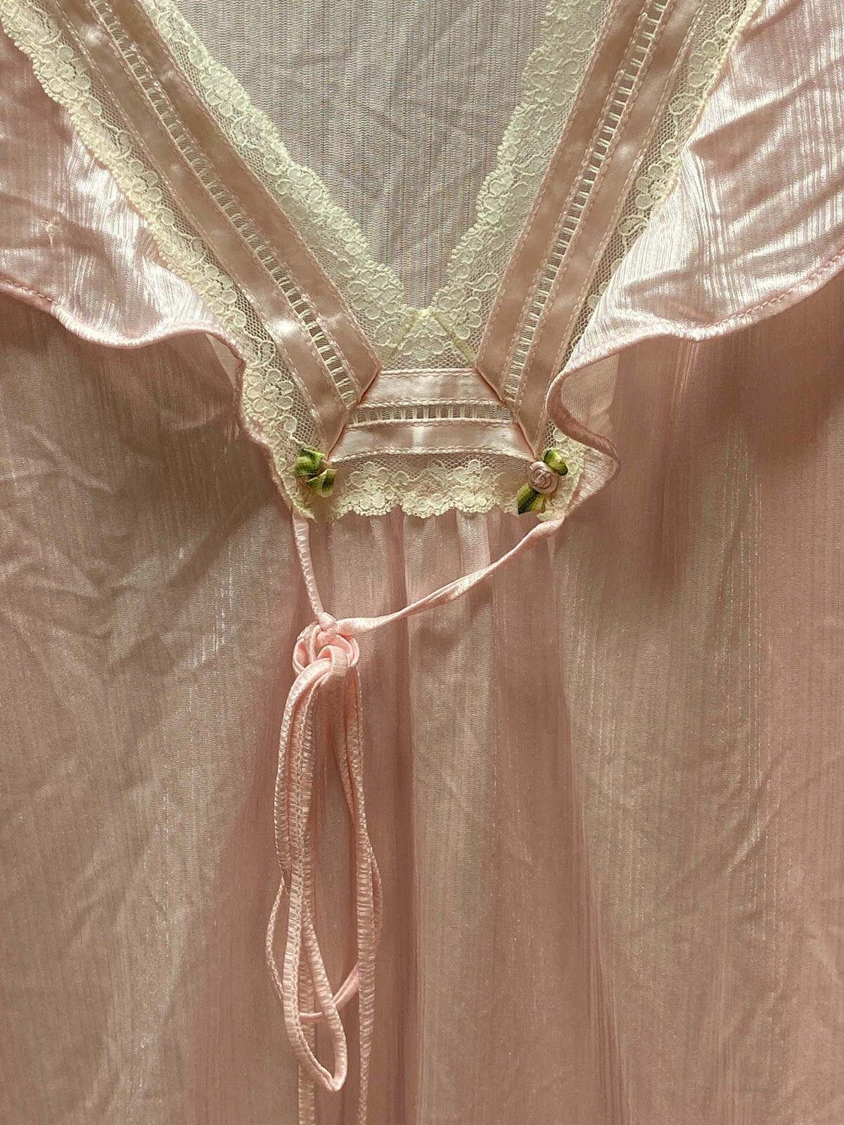 Tom Bezduda For Barad & Co Long Pink Nightgown (Small) Lingerie With Robe (Med)