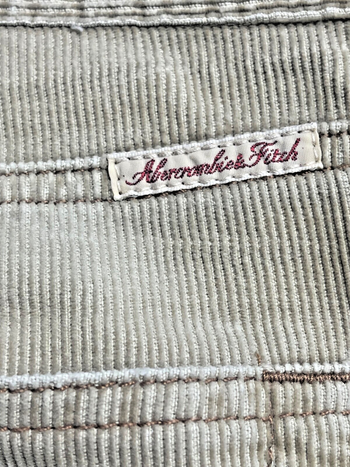VTG Y2K Abercrombie & Fitch Womens 6 W32” /L13 “Corduroy Western Mini Skirt