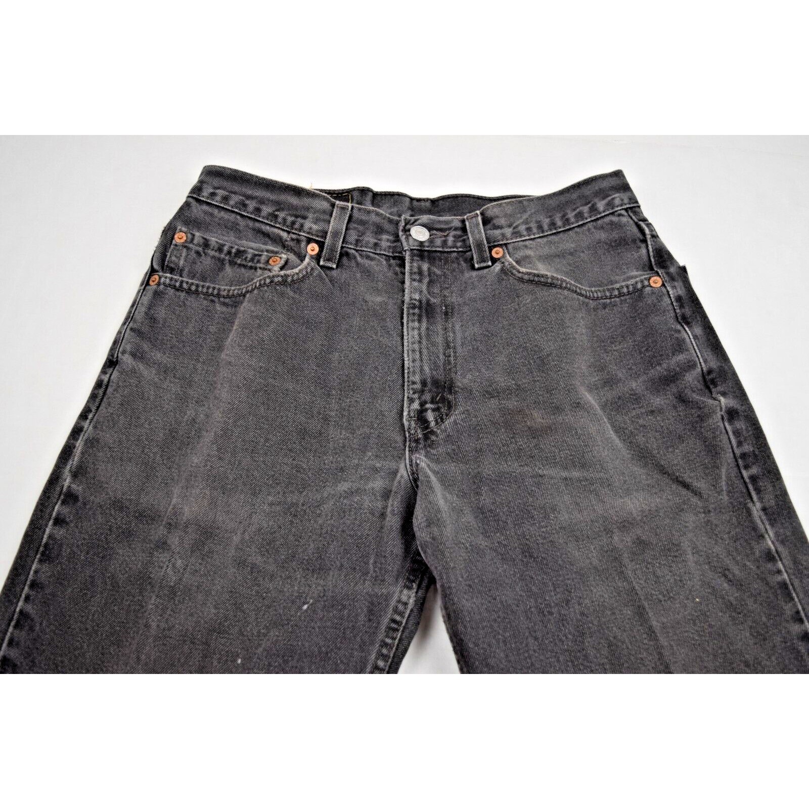 Vintage Levis 550 Jeans Black Relaxed Fit 33 x 30 Faded Black Made USA 1999