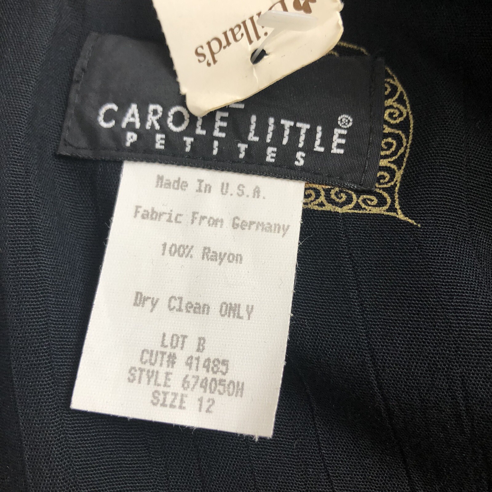 Vtg 90s Carole Little Blazer Jacket Sz 12 Hearts Roses Paris Love New Old Stock