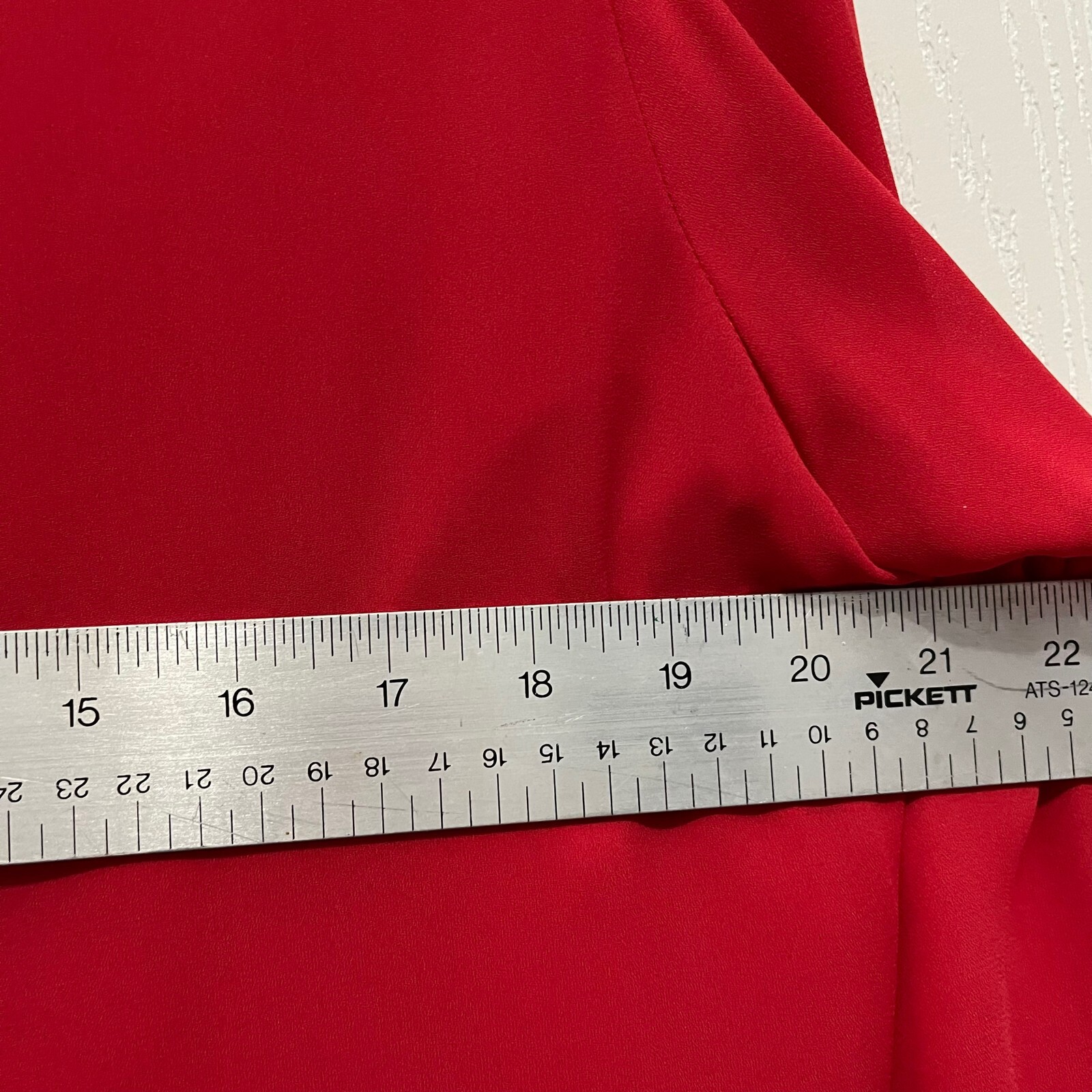 80s Cocktail Dress Womens Size 16 Vintage Original Red Sheer Layered Evening