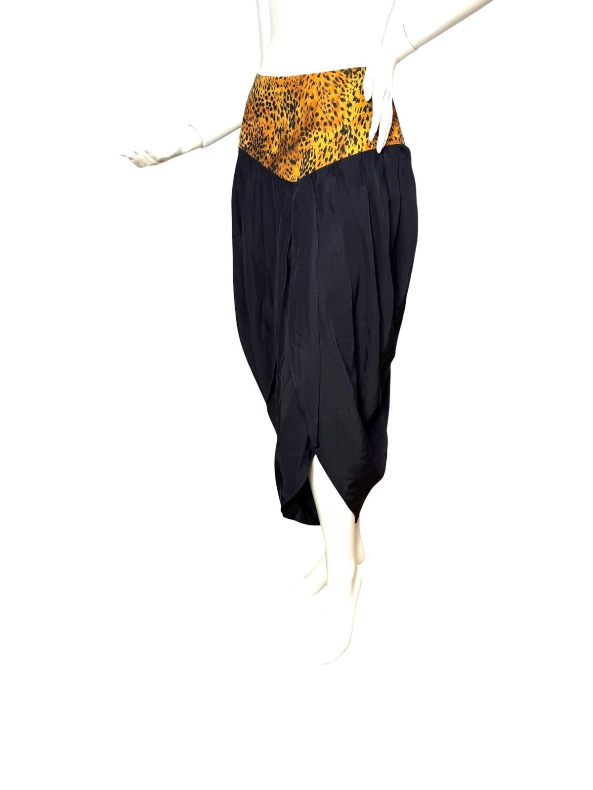 1980s harem pants and cropped jacket with animal print applique’s by Alyn Paige