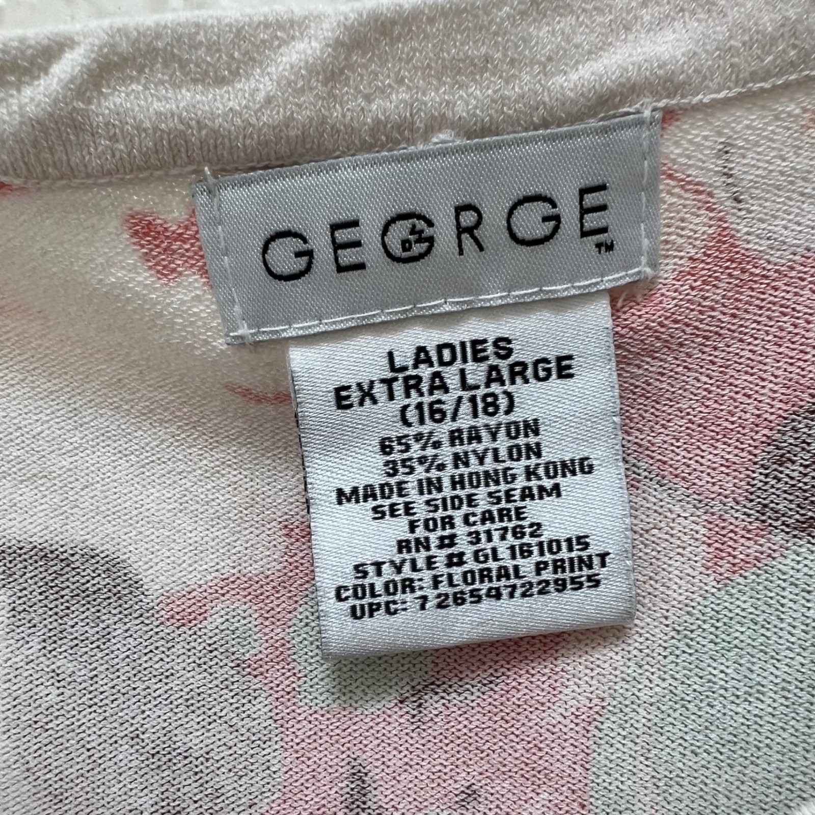 George Floral Knit Top & Jennifer Moore Silk Skirt Set Rust Orange Pink XL 16