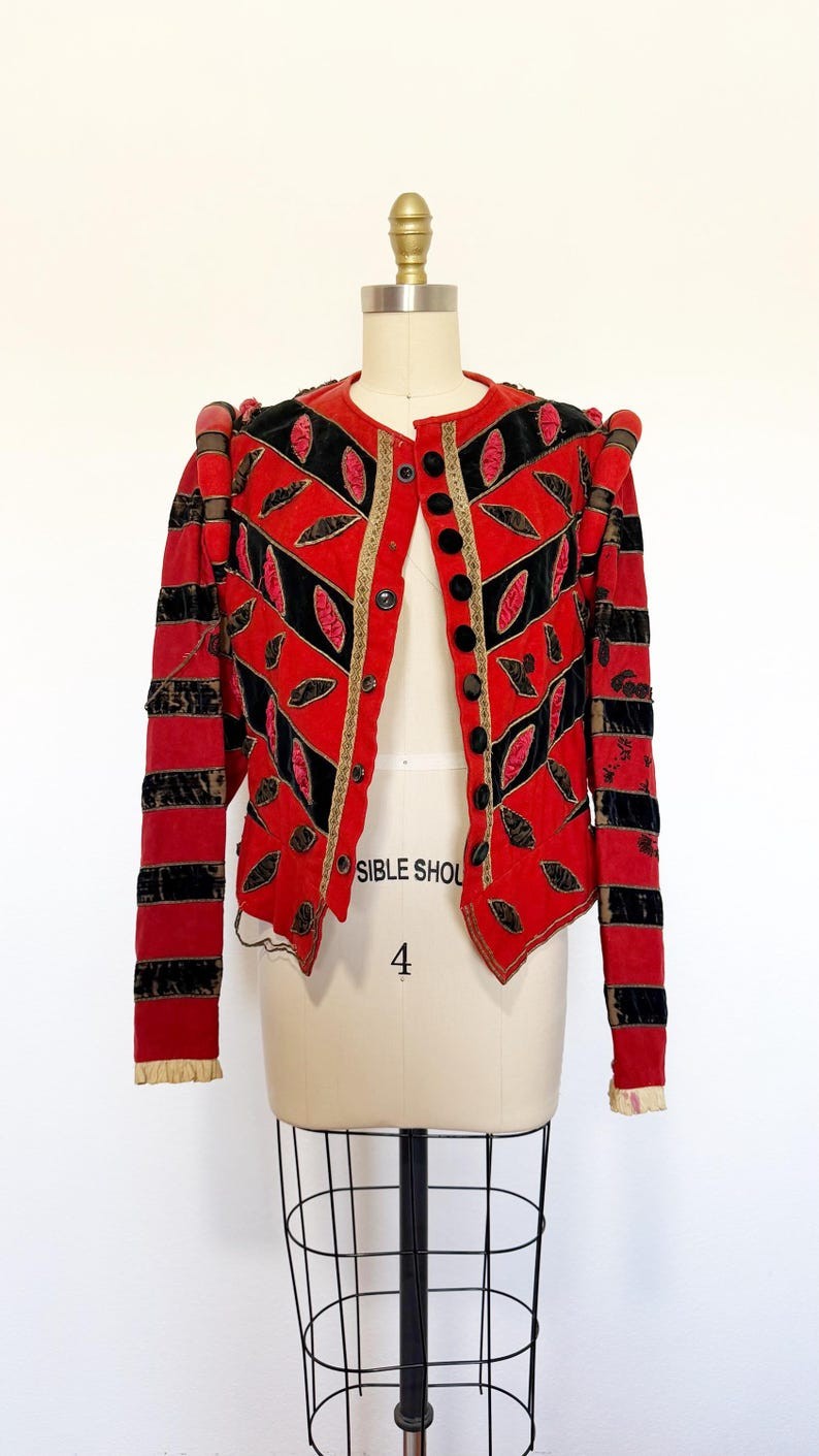 1800s Theatrical Jacket / 1800s Ballet Jacket / Antique Jacket / Size Medium