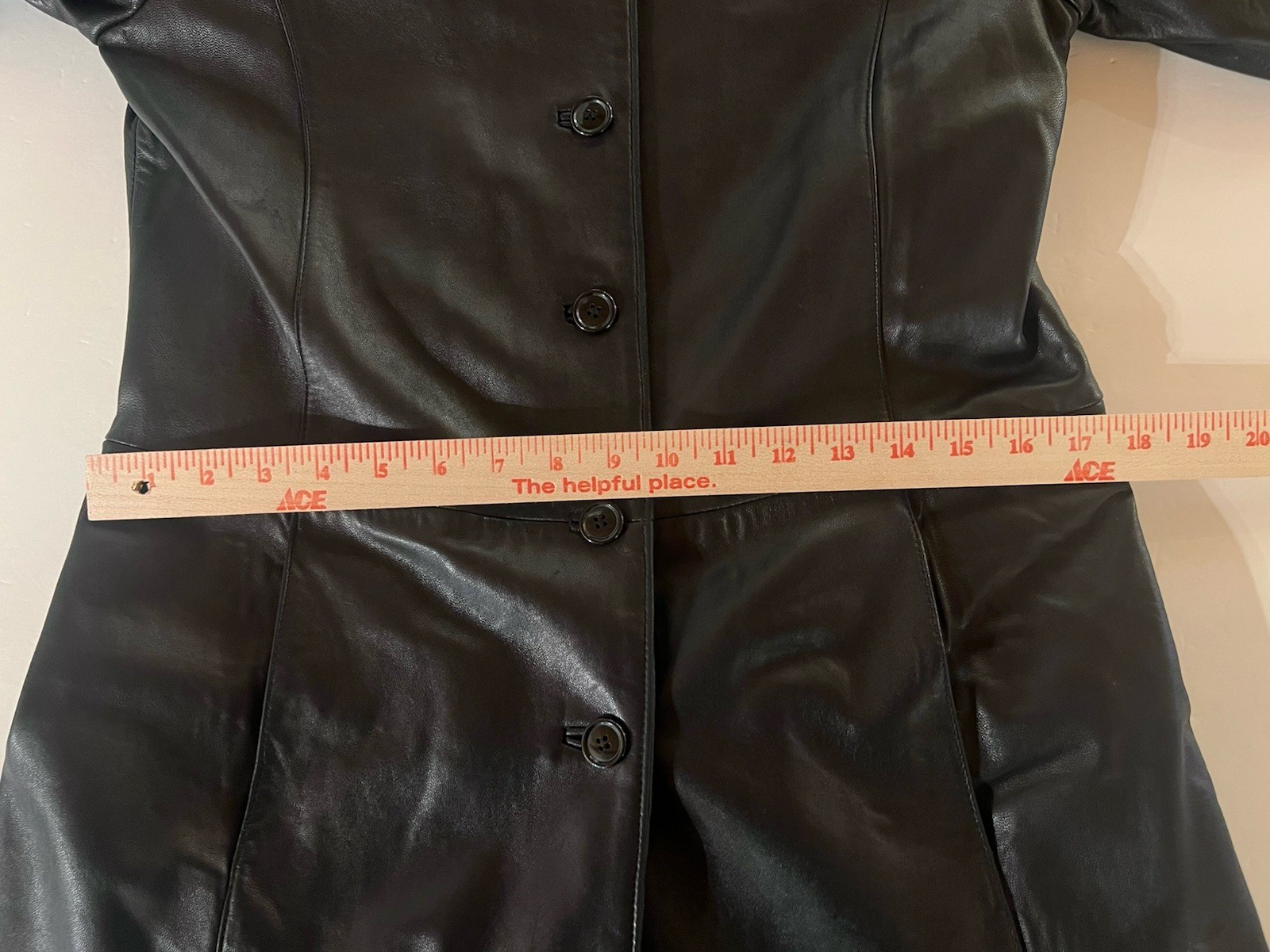 Vintage 80s Casual Corner GORGEOUS black leather car coat M retro streetwear