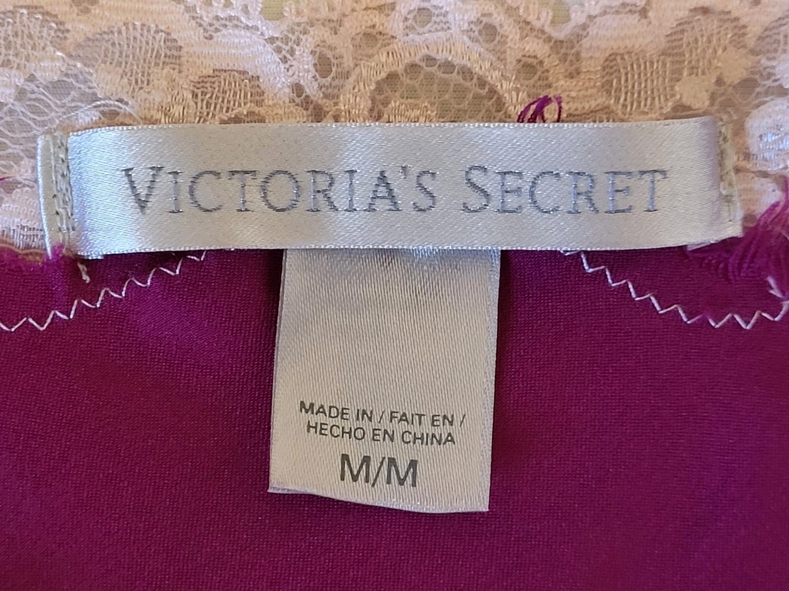 Victoria’s Secret Chemise Slip Dress Hot Pink Magenta Women’s Size Medium Y2K