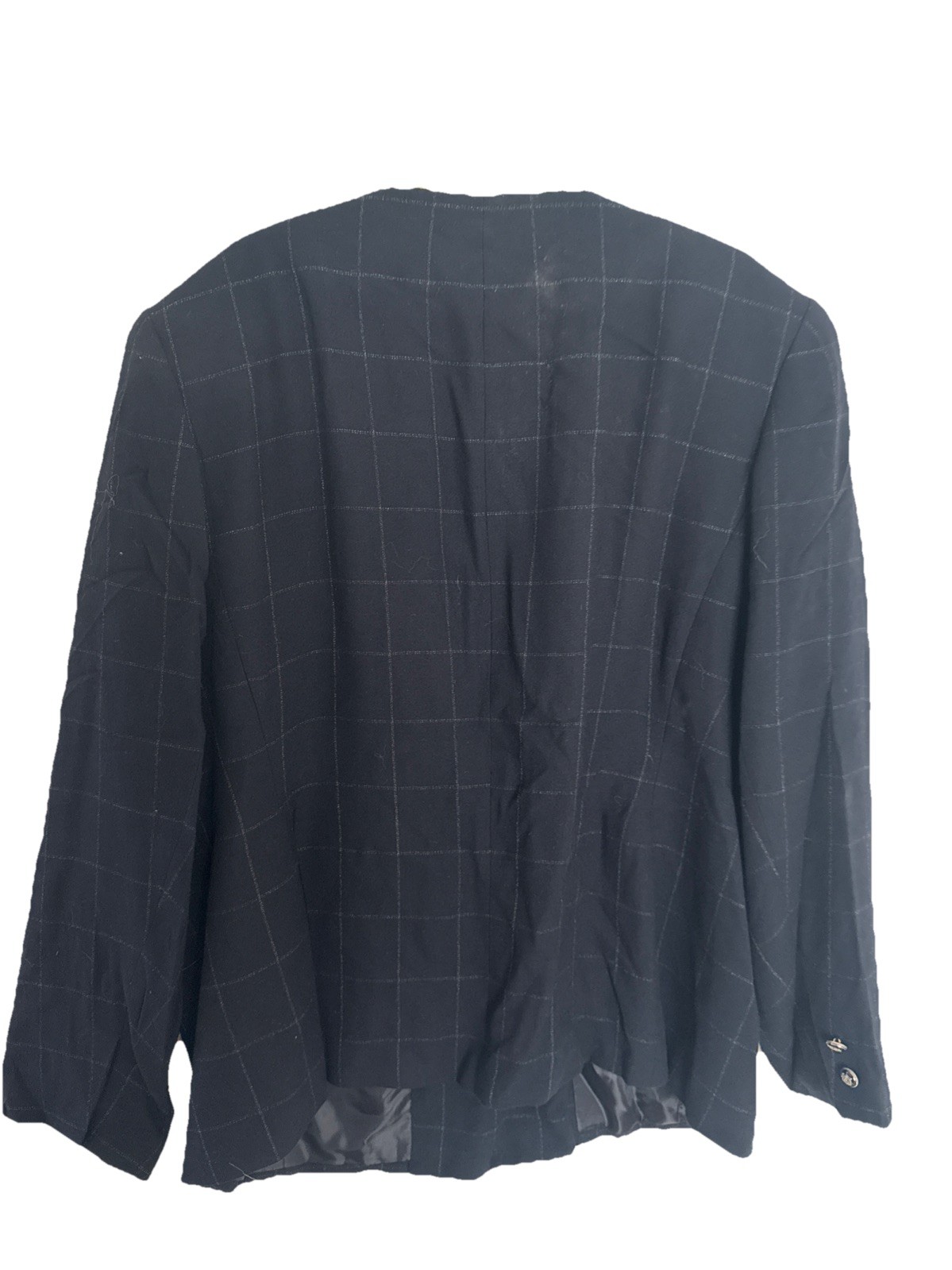 EN AVANCE Vintage Navy Double Breasted Military Style Crop Blazer Women’s 18W