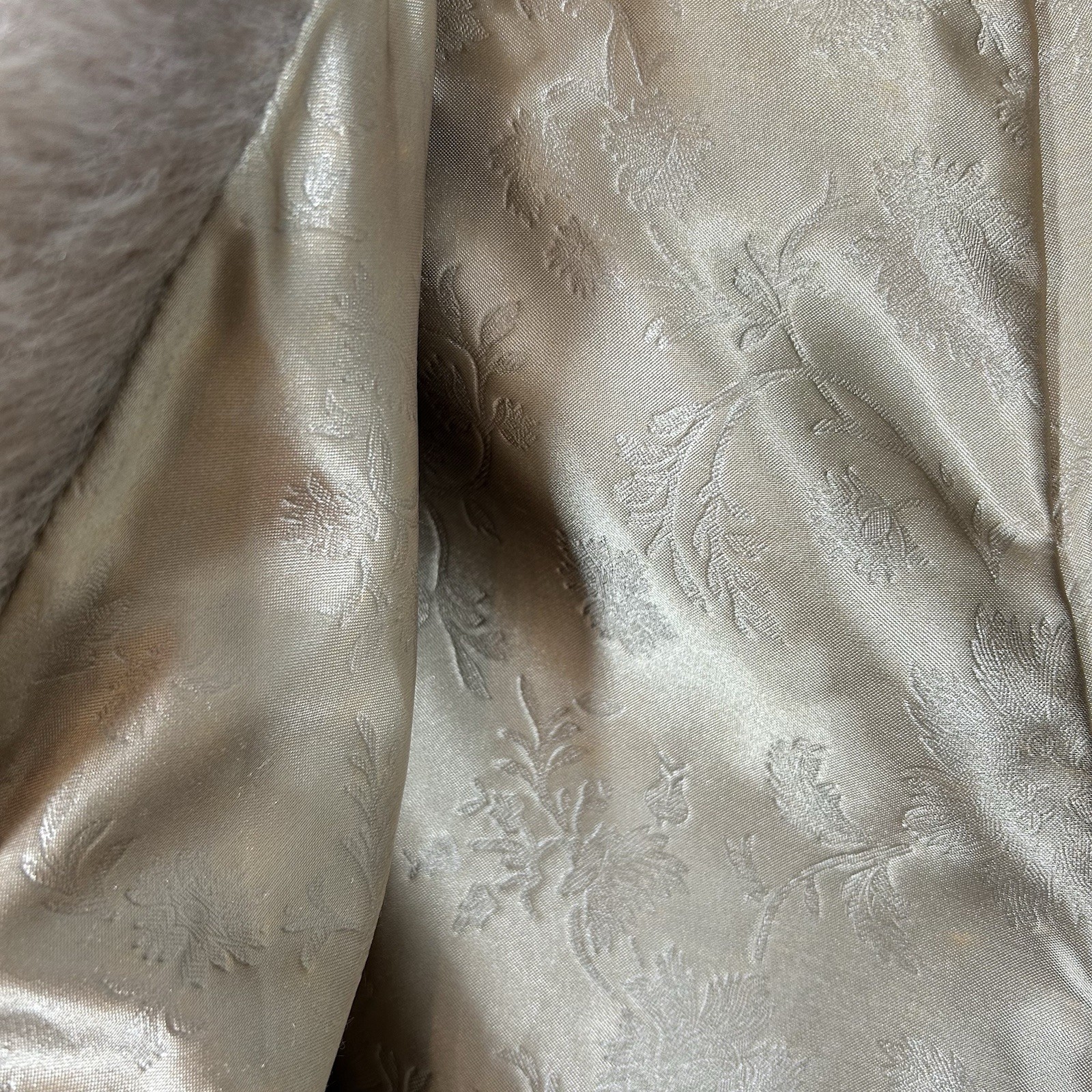 Vintage 50’s Faux Fur Regina Glenara By Glenoit Cape Stole Shawl Beige Brown