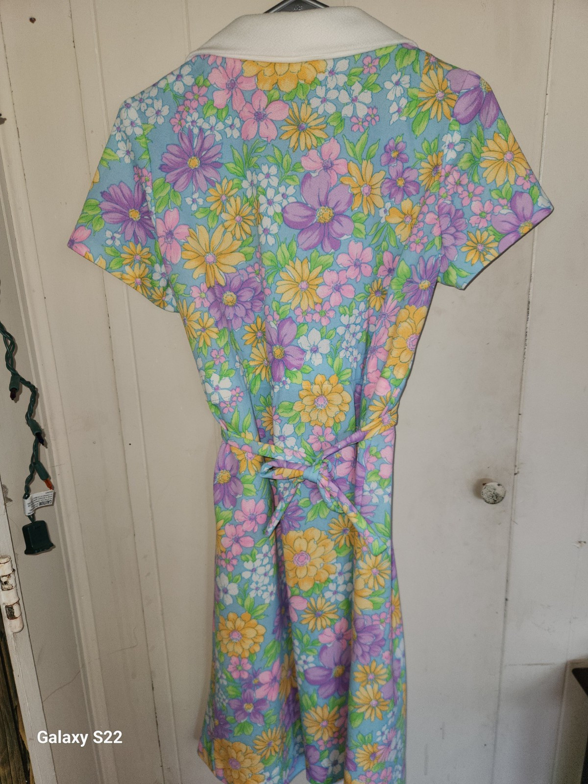 It’s Better Floral Dress Vintage 60s Double Knit