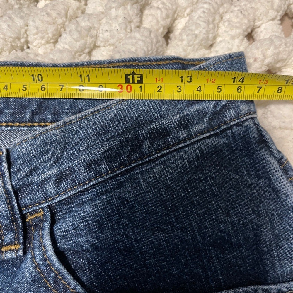 Riders Capri Jeans Womens 8P Blue Dark Wash 90s Y2K Vintage Revival Normcore