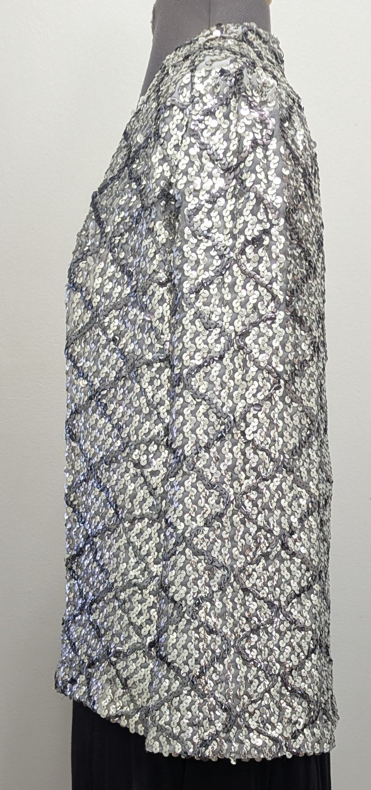 Vintage Eleanor Brenner Couture for Hovland Swanson Sequined Jacket 70s MCM