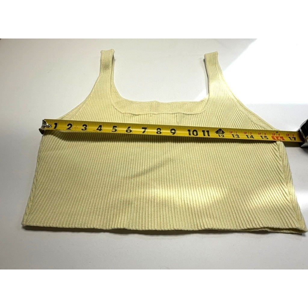 House of Harlow 1960 Ribbed Cropped Tank Top Large Knit vintage inspired