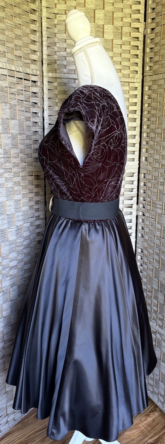 Vintage 60’s FILIGREE Black Silver Rockabilly Country Singer Dress Costume SZ 6