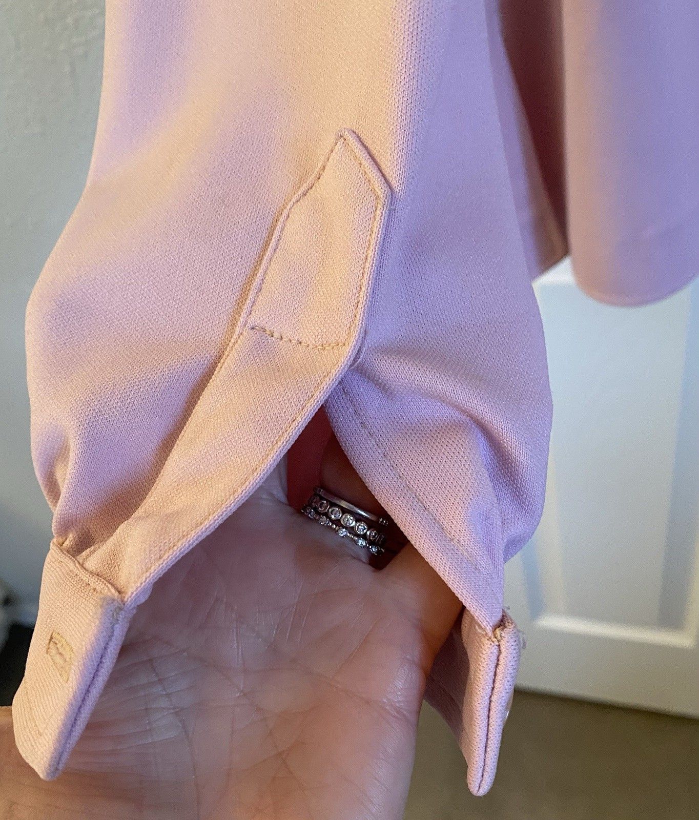 Vintage Givenchy Sport Jacket 1970s-80s Pastel Pink Blouse Jacket Paris NY Label