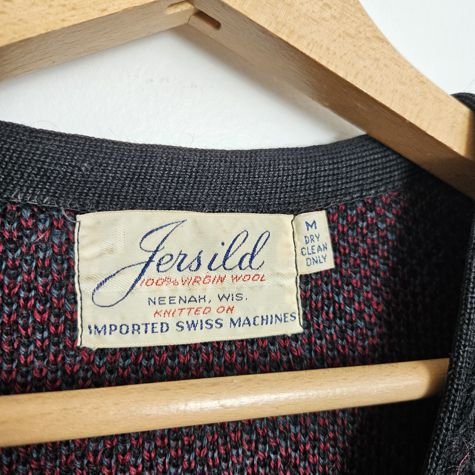 Vintage 60s Jersild Mohair Cardigan Cobain Sweater Grunge Fuzzy Women’s Medium
