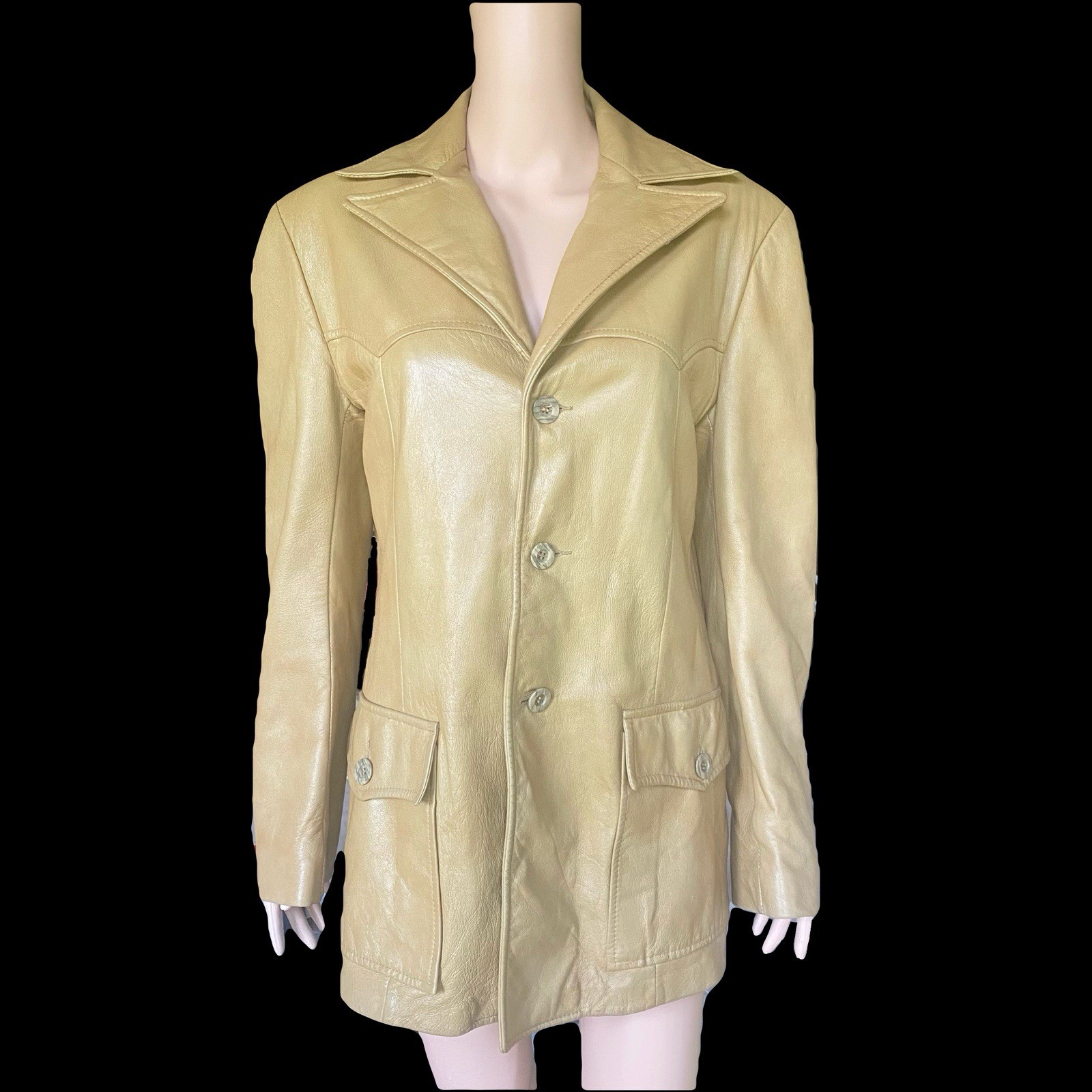 VTG 1970s Scully real leather jacket. size 38 Western