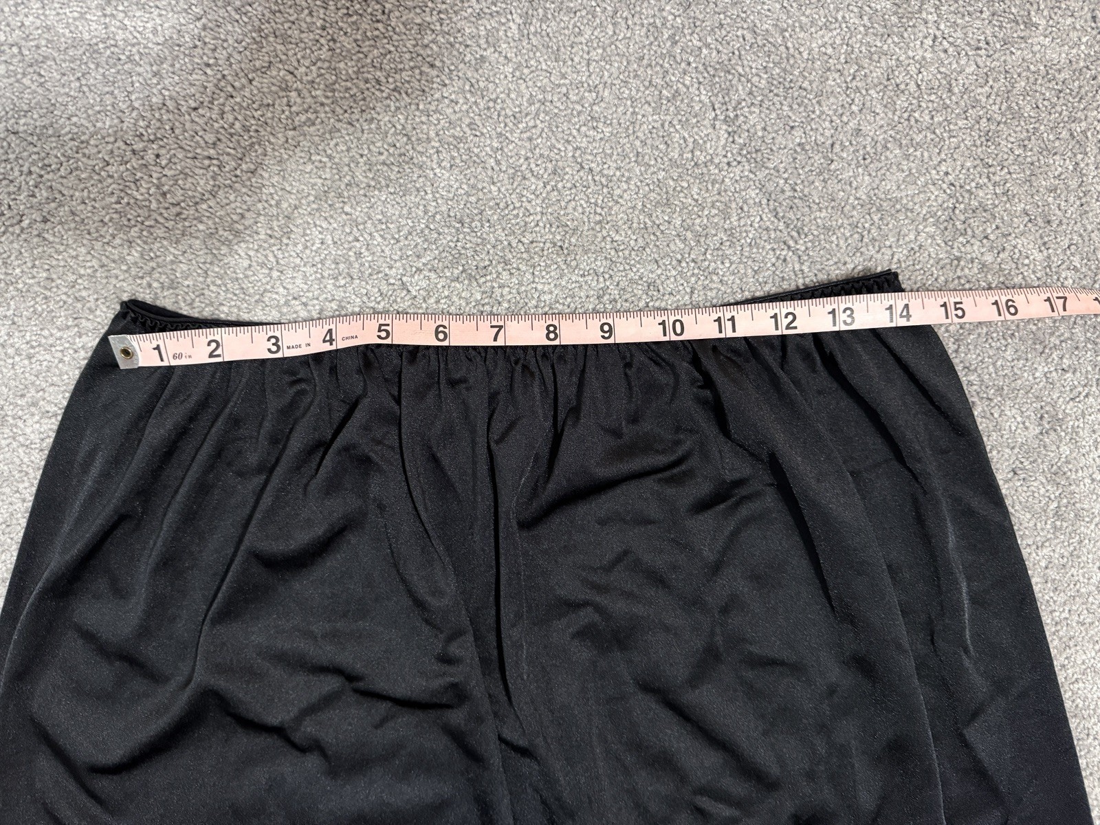 Vtg Cabernet Black Lace Nylon Half Slip XL
