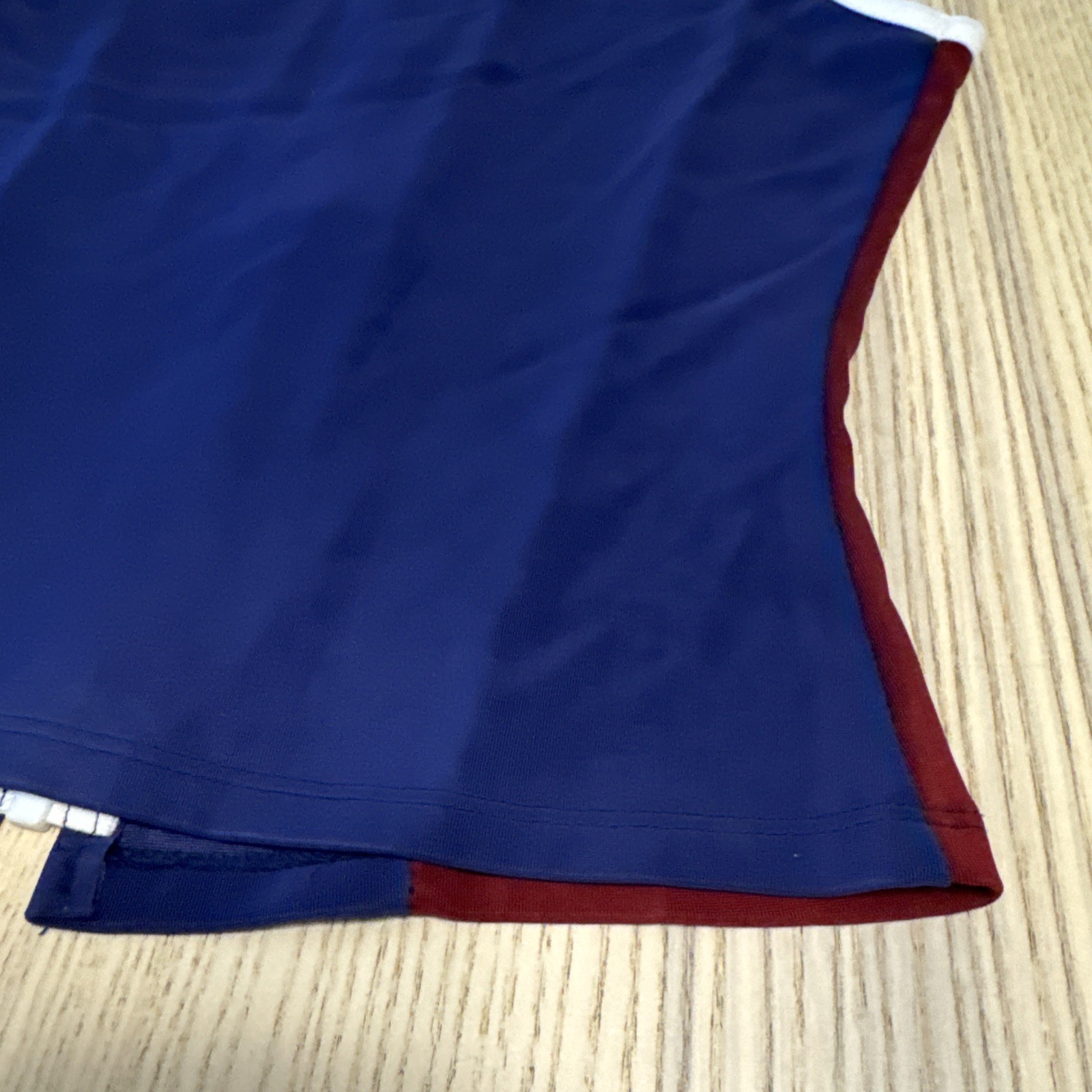 VTG Tommy Hilfiger Sport Top Sleeveless Zip Up Colorblock Blue Red Medium Y2K