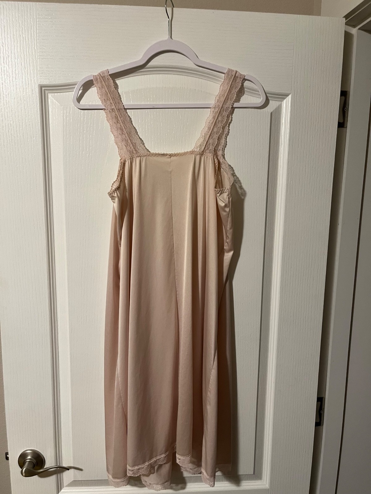 Vintage Shadowline Night Gown Size Small Pink Good Condition