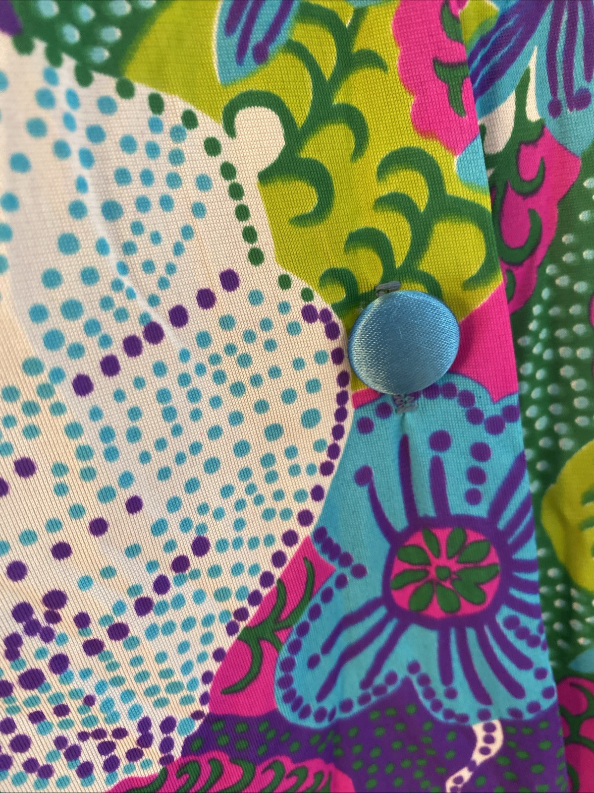 VTG 60’s Mod MCM Dela-Ann Loungewear M Psychedelic Maxi Robe House Coat