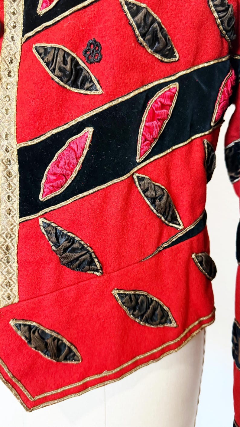 1800s Theatrical Jacket / 1800s Ballet Jacket / Antique Jacket / Size Medium