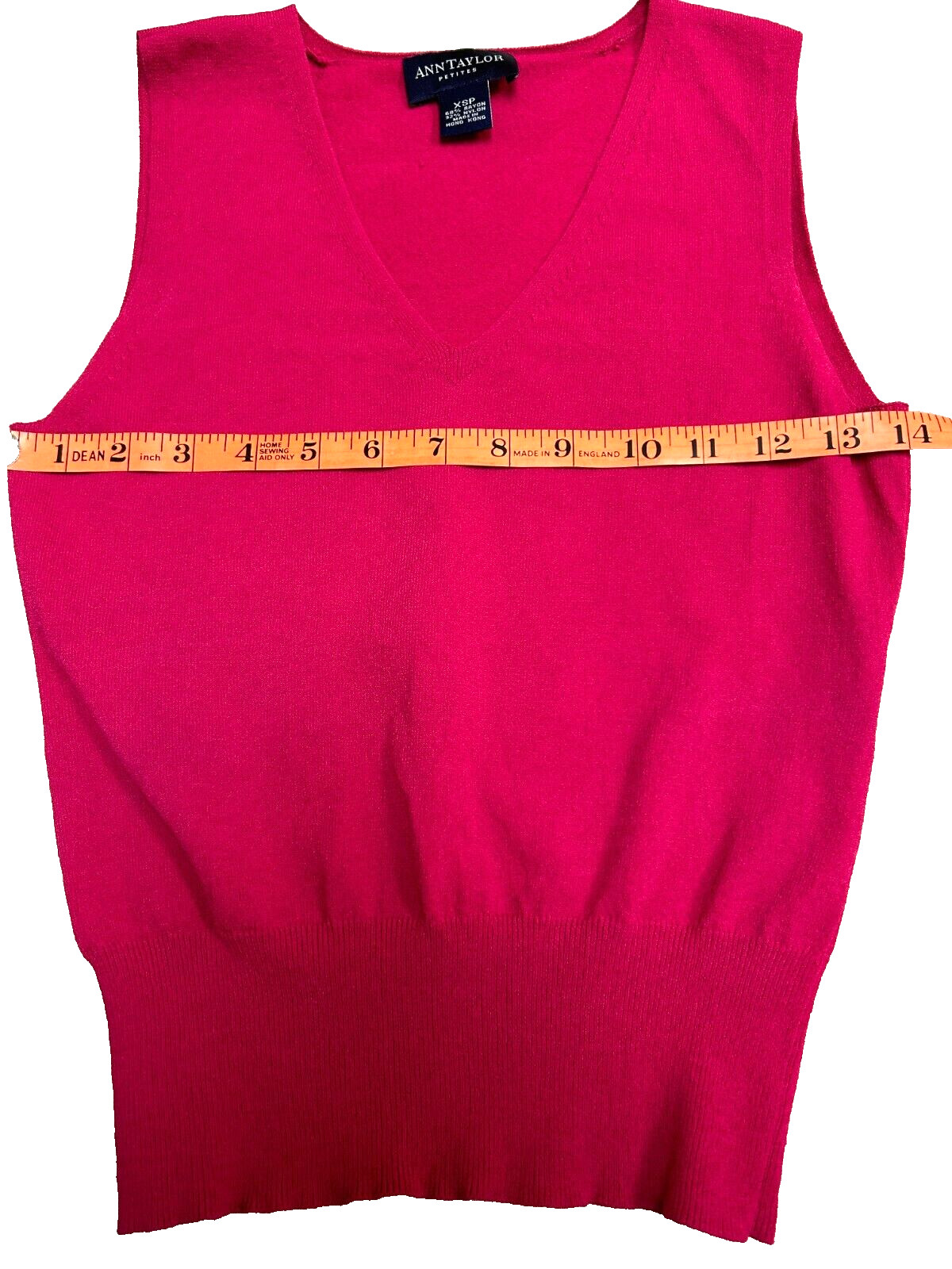 Y2K Ann Taylor Lightweight 2-Piece Sweater + V-Neck Tank Top Set Rose Sz XSP EUC