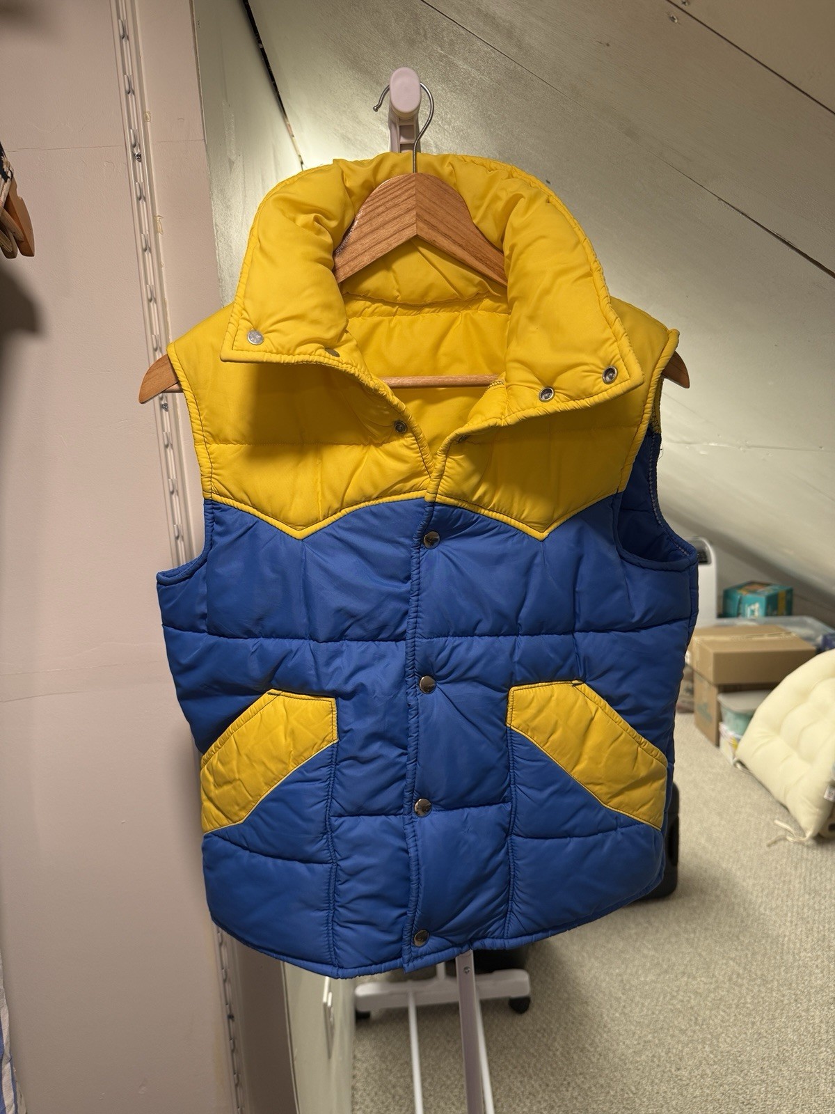 Vintage Puffer Vest – 1970s 1980s – Women’s Size S