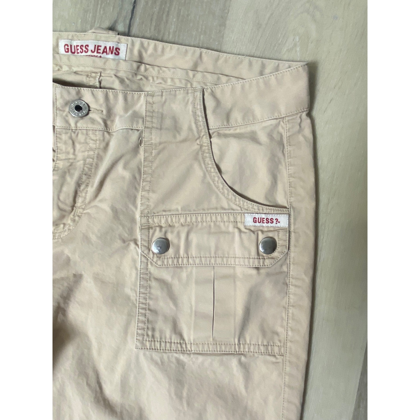 Vintage Guess Cargo Capri Pants 90’s Y2K Low Rise Women’s M