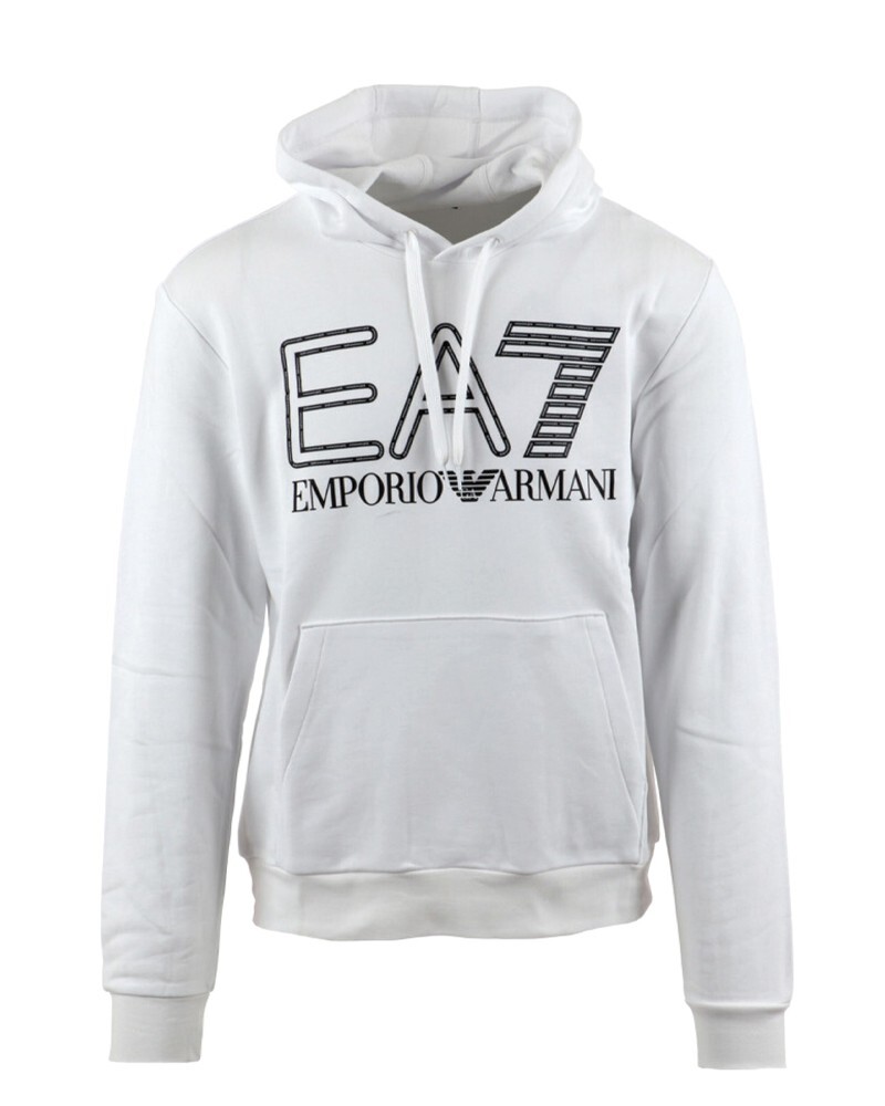 Ea7 Mens Train Series Hoodie Casual White Cotton L M S XL XS