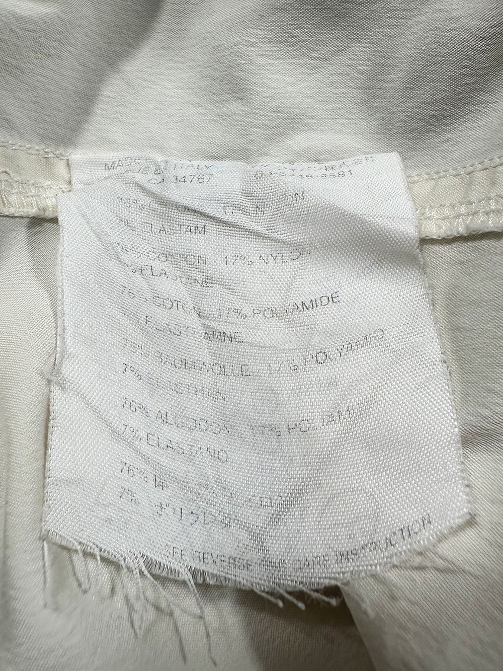 Prada White Aviator Zipper Cargo Capri Pant – Size 38IT / Fits Size XS-S