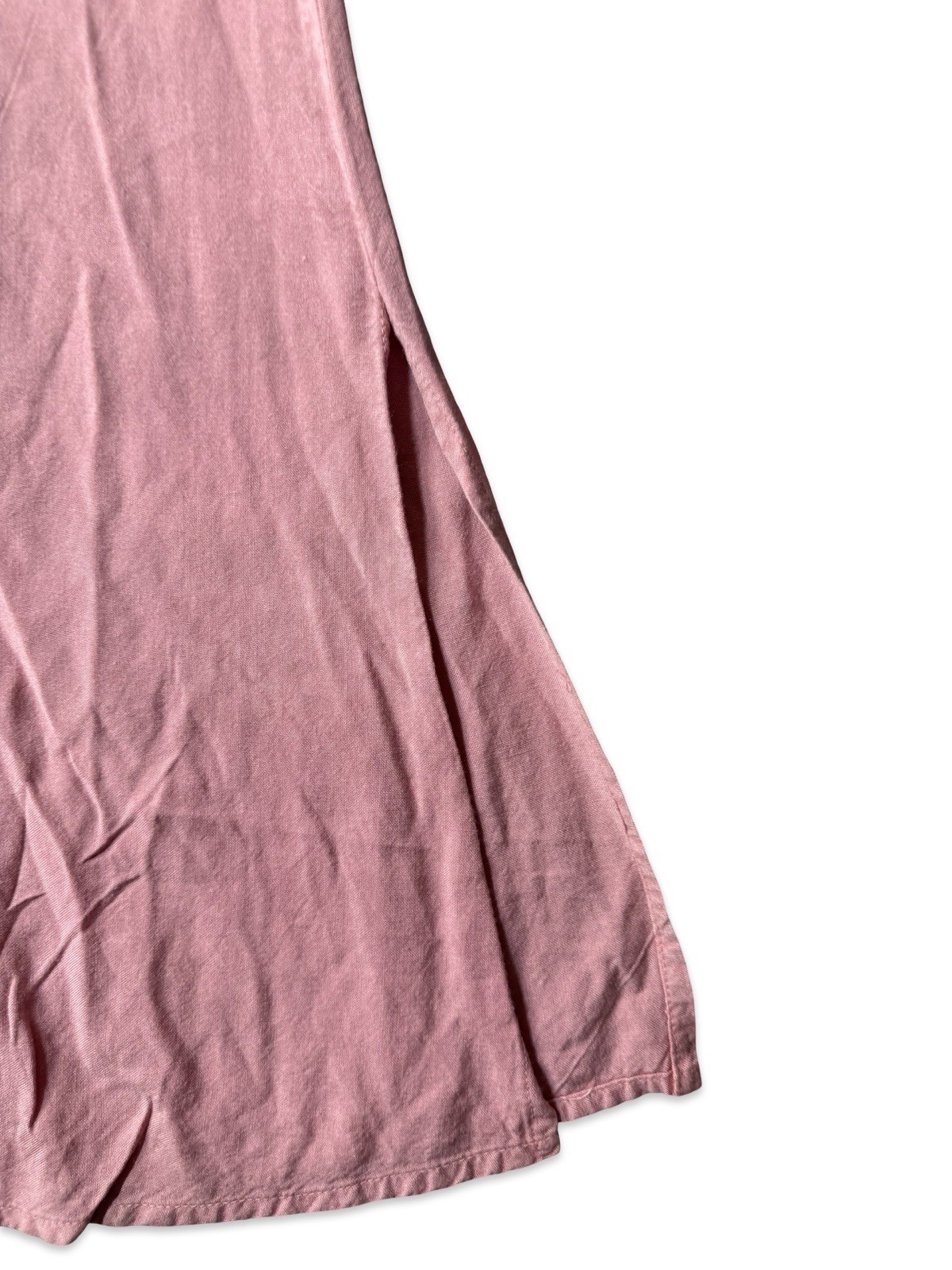 Vintage 1990s Beautiful Rose Pink Embroidered Beaded Midi/Maxi Dress Boho READ