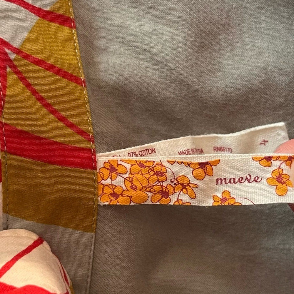 Anthropologie Maeve 70’s Vibrant Floral Midi Dress Size 4