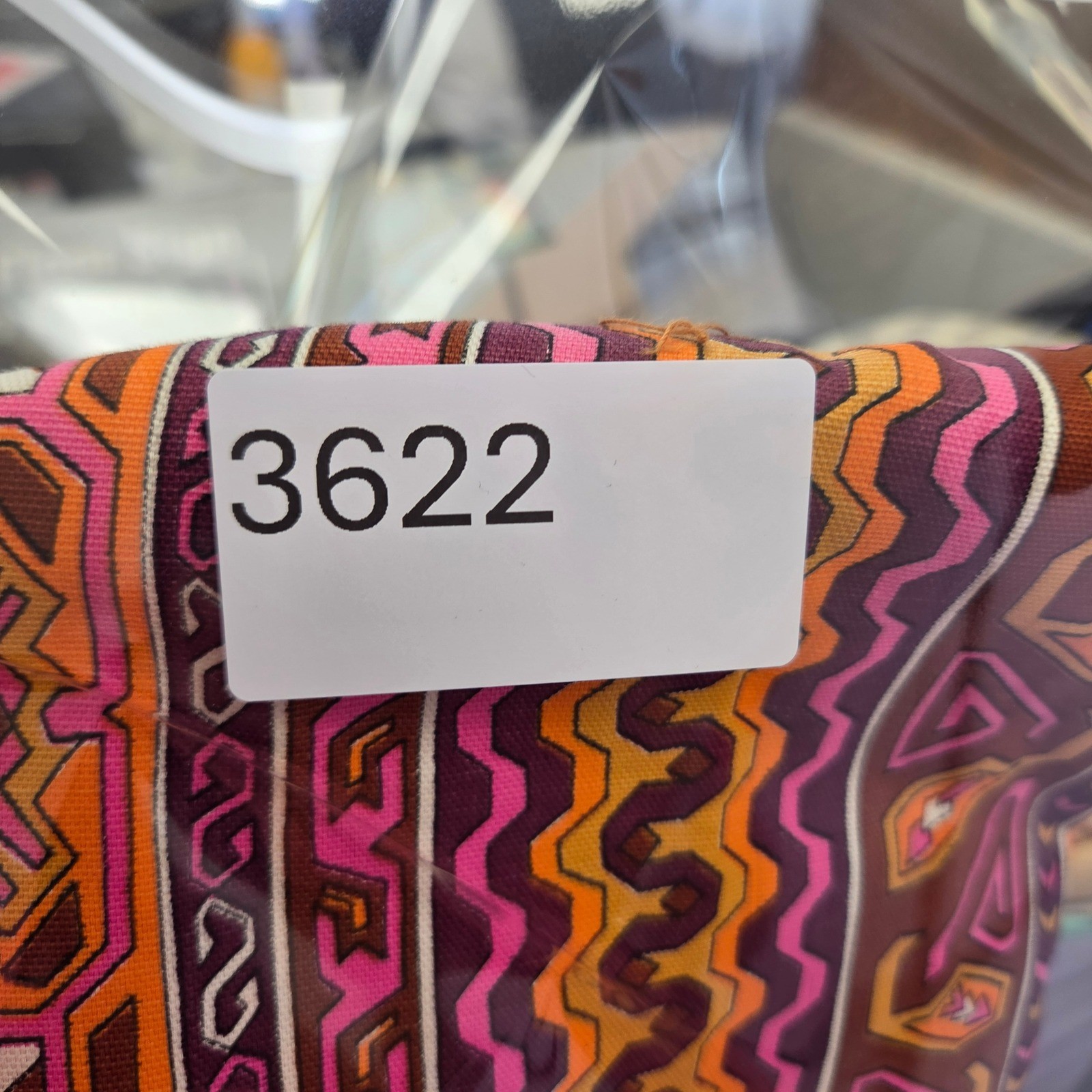 Vintage Fly Mfg Co Geometric Print Cotton Overalls Orange Pink Purple Size 12