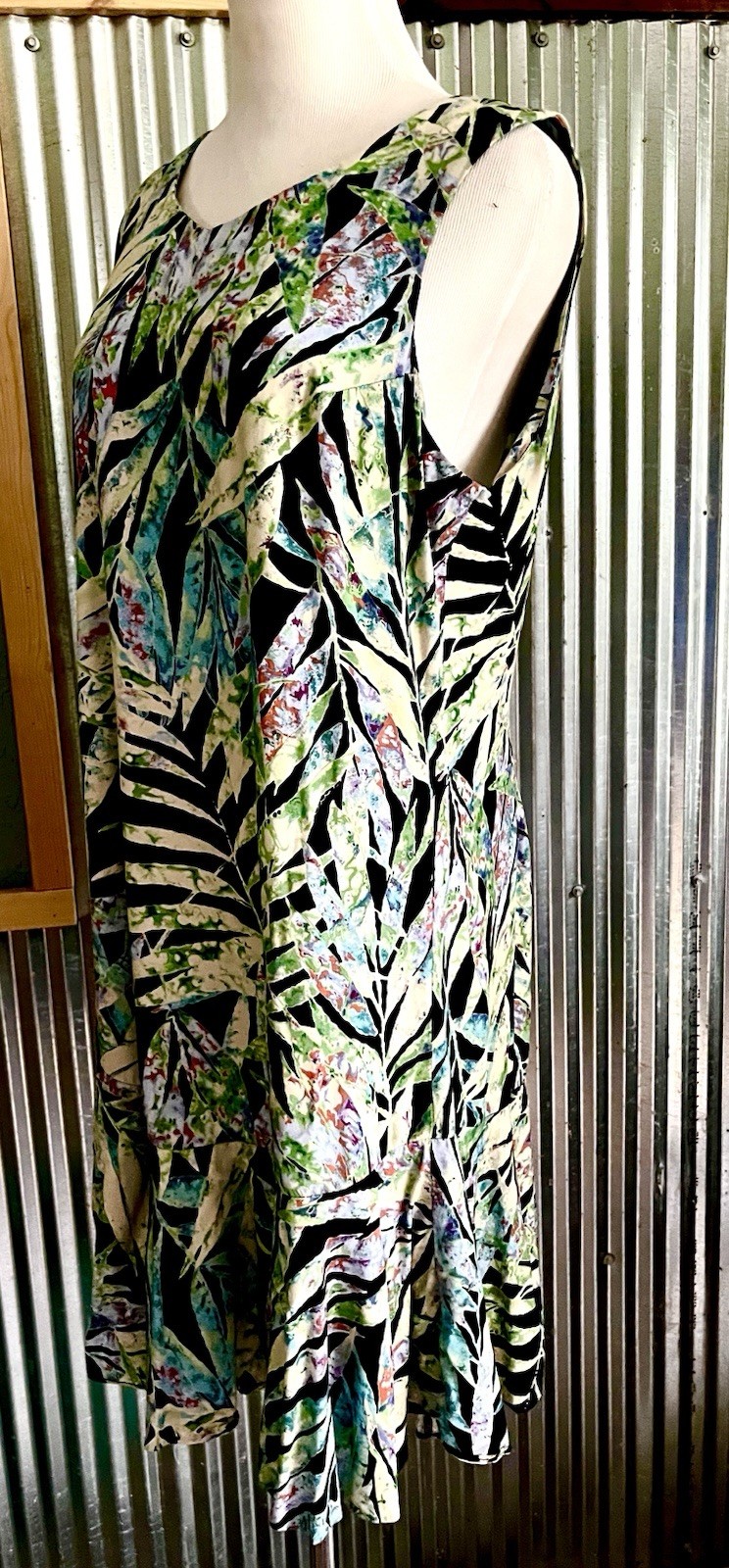 VTG-Nani of Hawaii Dress Tropical Hawaiian Knee Length Sleeveless Sz. M