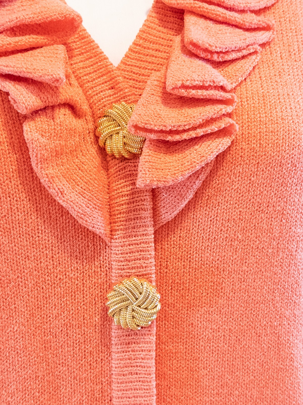 Don Sayres for Wellmore, Neiman Marcus Vintage Orange Wool Blend Dress -Size 6