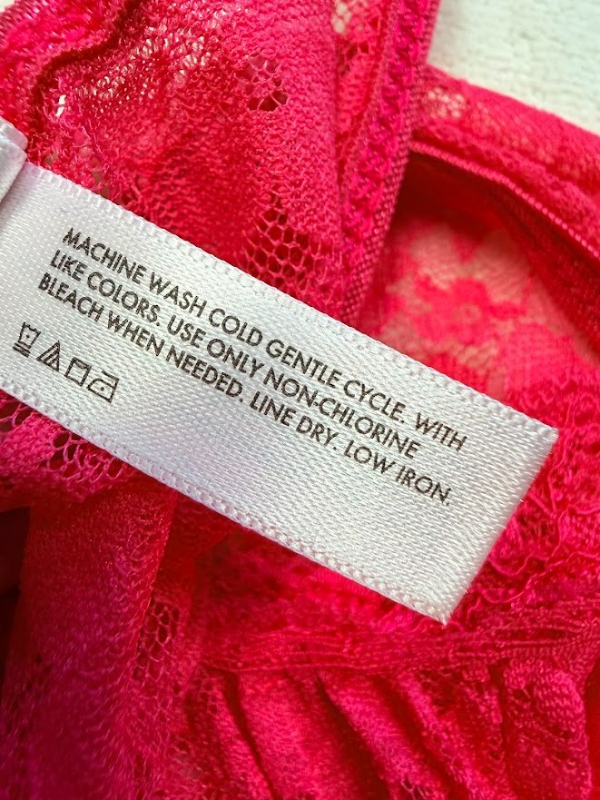 George lace nightgown Womens 2XL (18-20) babydoll magenta pink Intimate Lingere