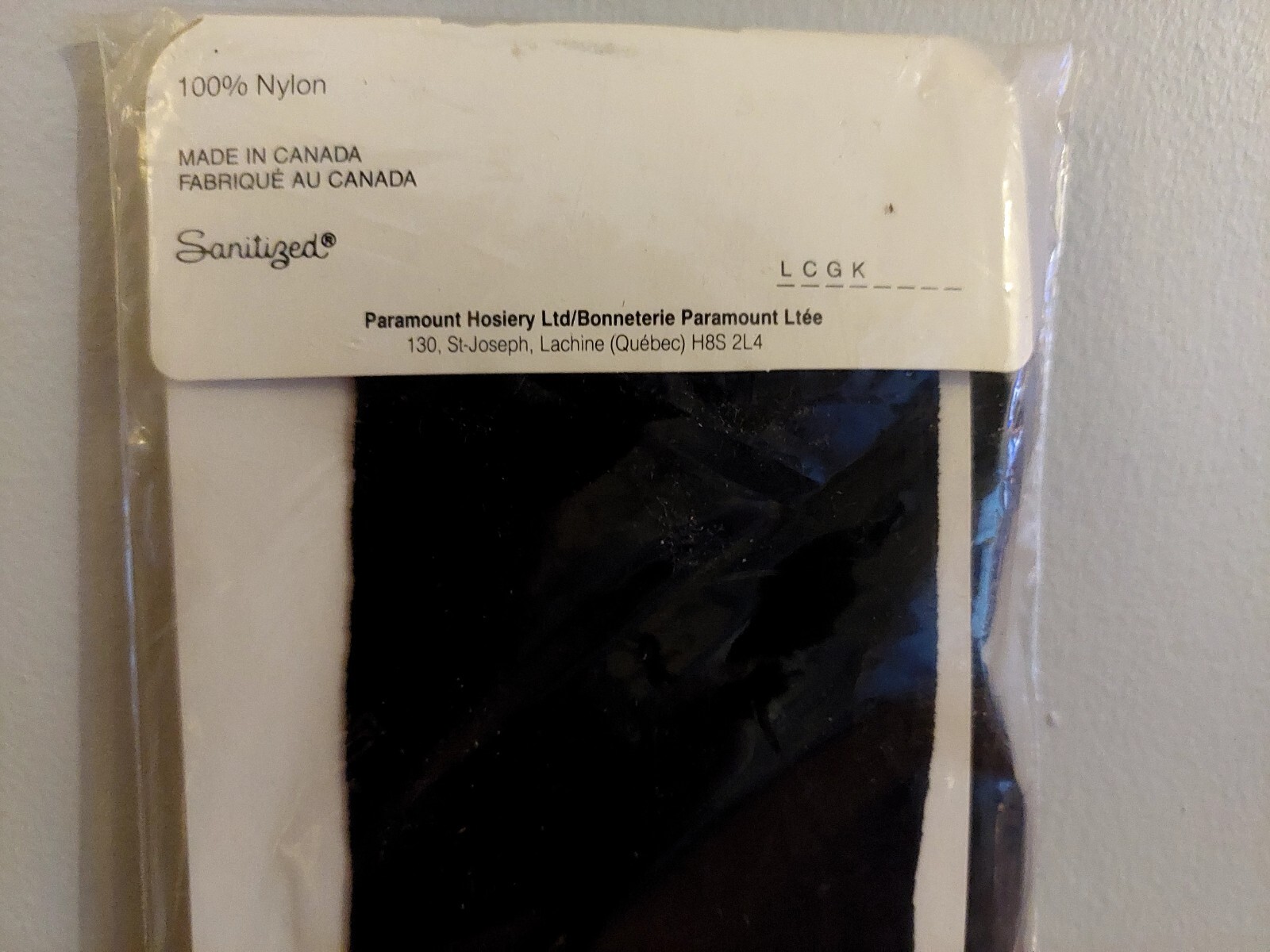Vintage Pantyhose Dior Edition Cameo Sandalfoot Color Black Size 2 BDR3