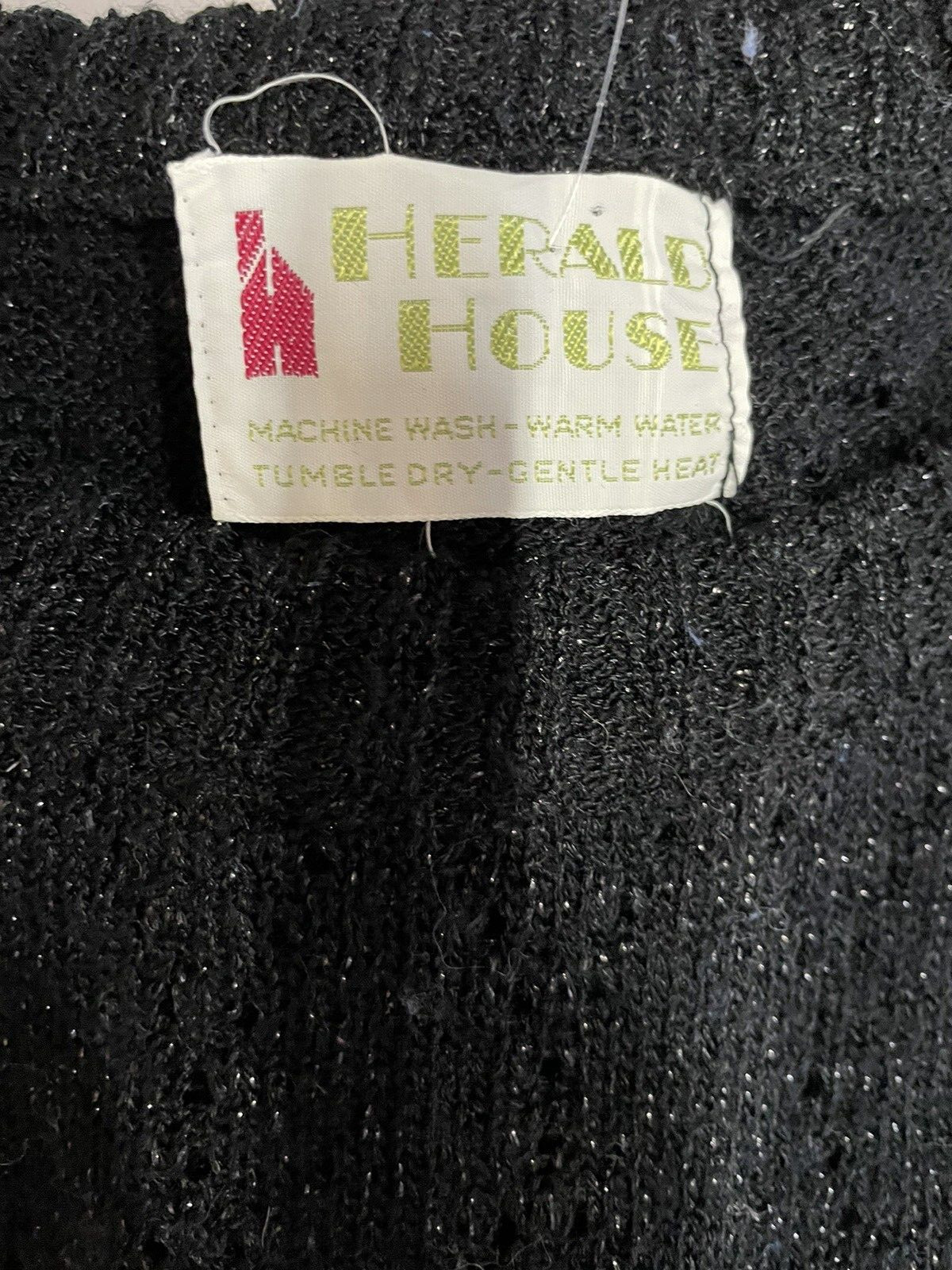 Vintage HERALD HOUSE open weave knit