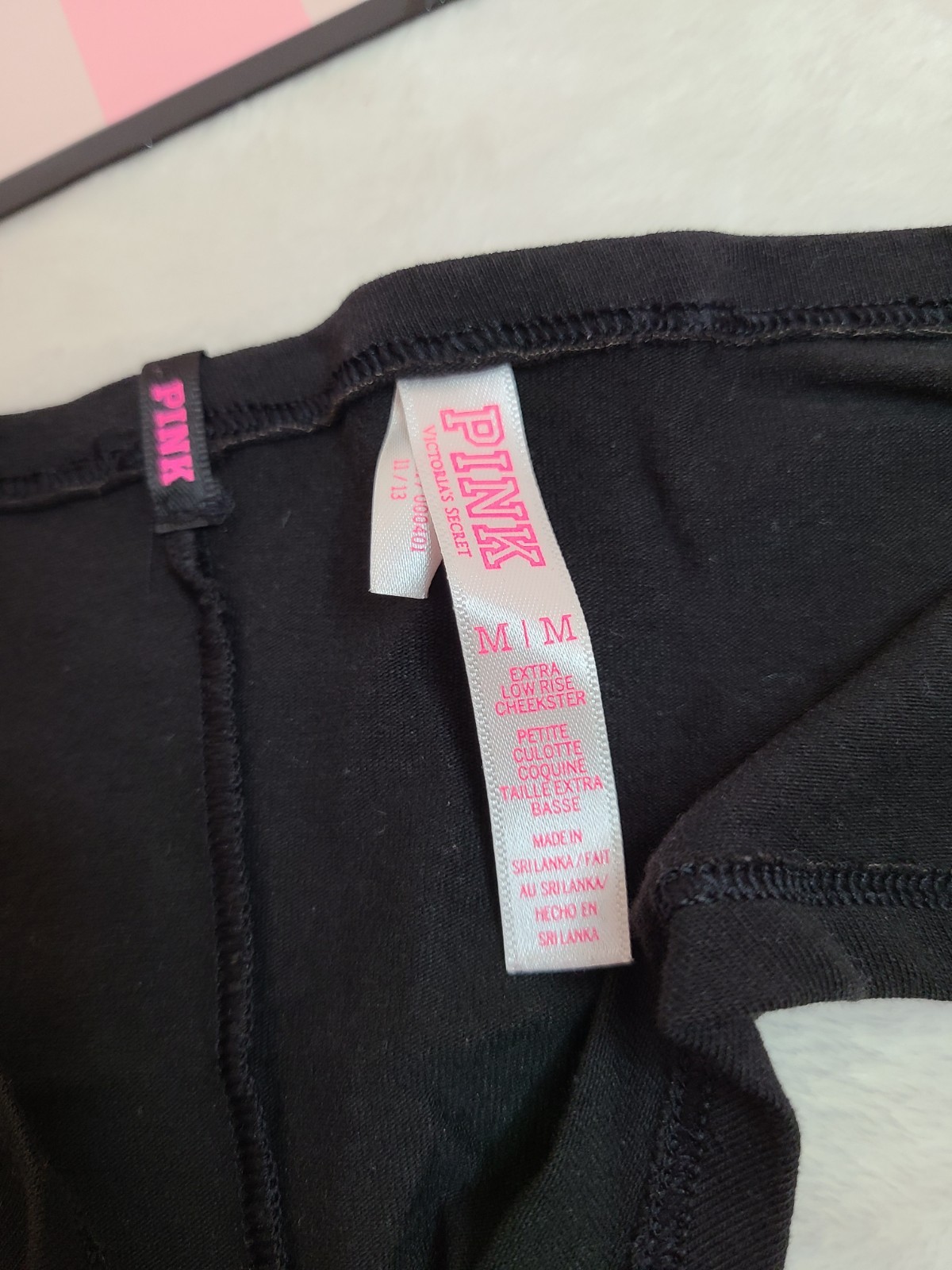 Y2K VS PINK 2013 Extra Low Rise Cotton Cheekster Panty Size M