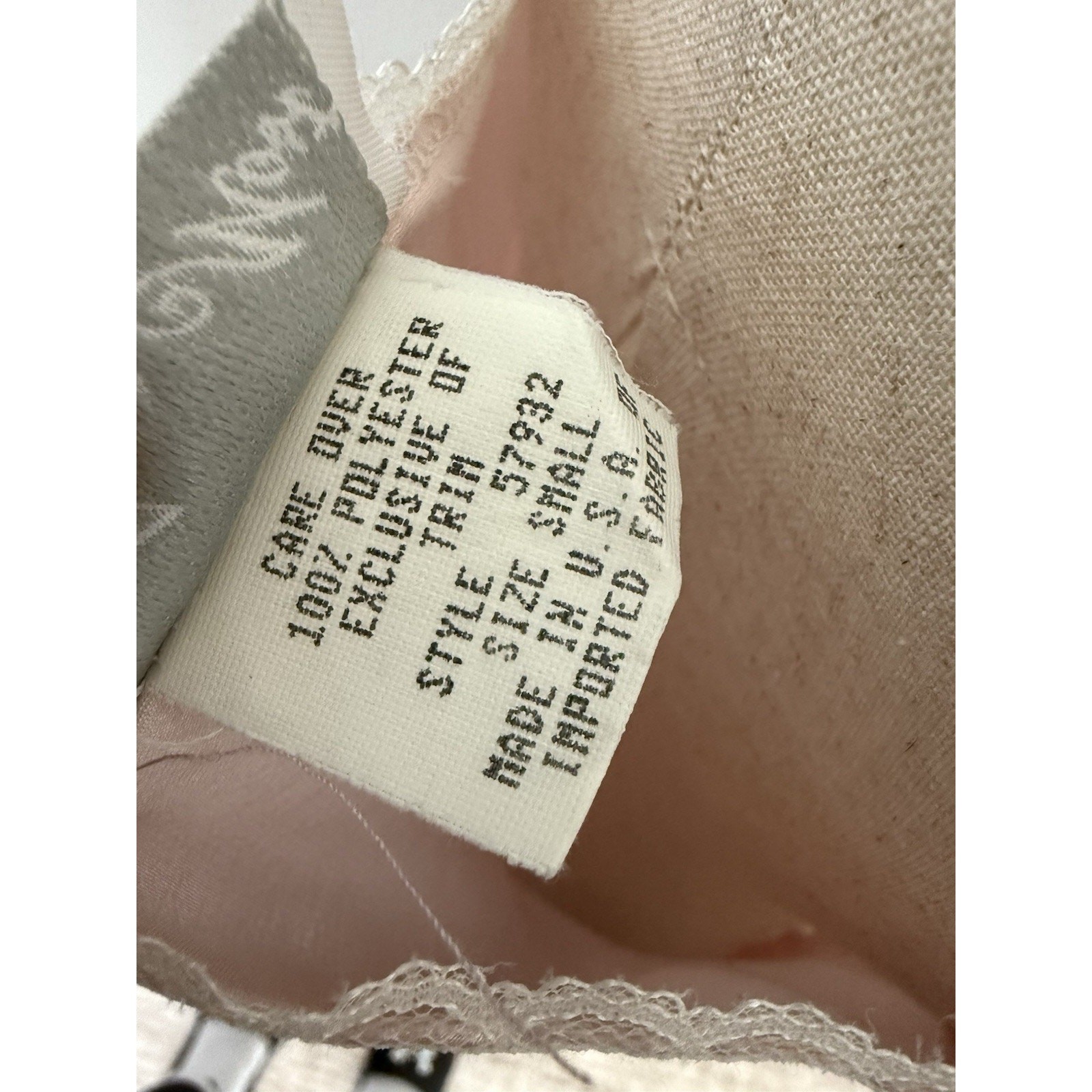 Vintage Inner Most Blush Pink Satin Slip Dress S Lace Trim Nightgown Coquette