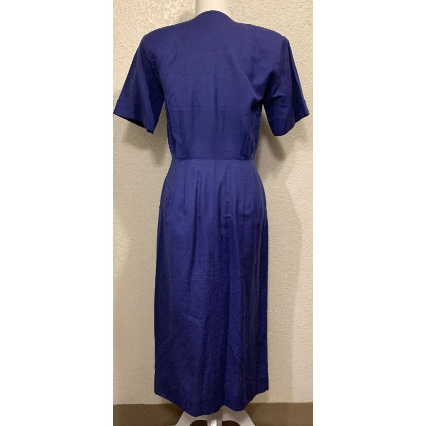 The Kollection LTD Vintage 70s Purple Retro Button Maxi Dress Women’s 28W